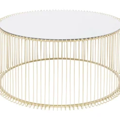 KARE Design Tische-Couchtisch Wire Uno Brass O80Cm