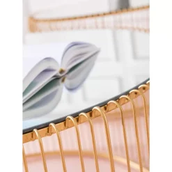 KARE Design Tische-Couchtisch Wire Uno Brass O80Cm