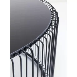 KARE Design Tische-Couchtisch Wire Uno Schwarz O80Cm
