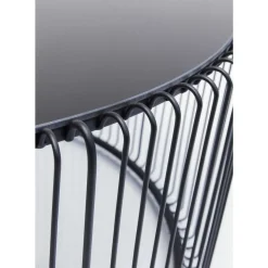 KARE Design Tische-Couchtisch Wire Uno Schwarz O80Cm