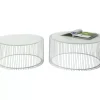 KARE Design Tische-Couchtisch Wire White (2/Set)