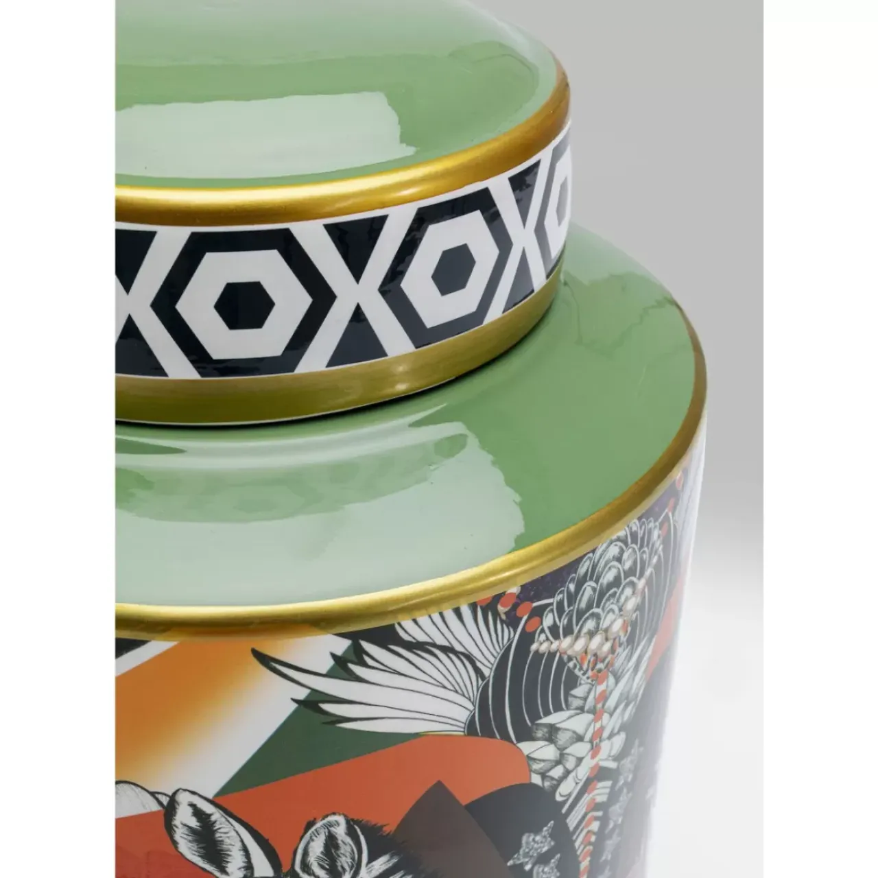 KARE Design Deko & Geschenkartikel-Deko Dose Zebra Duo 30Cm