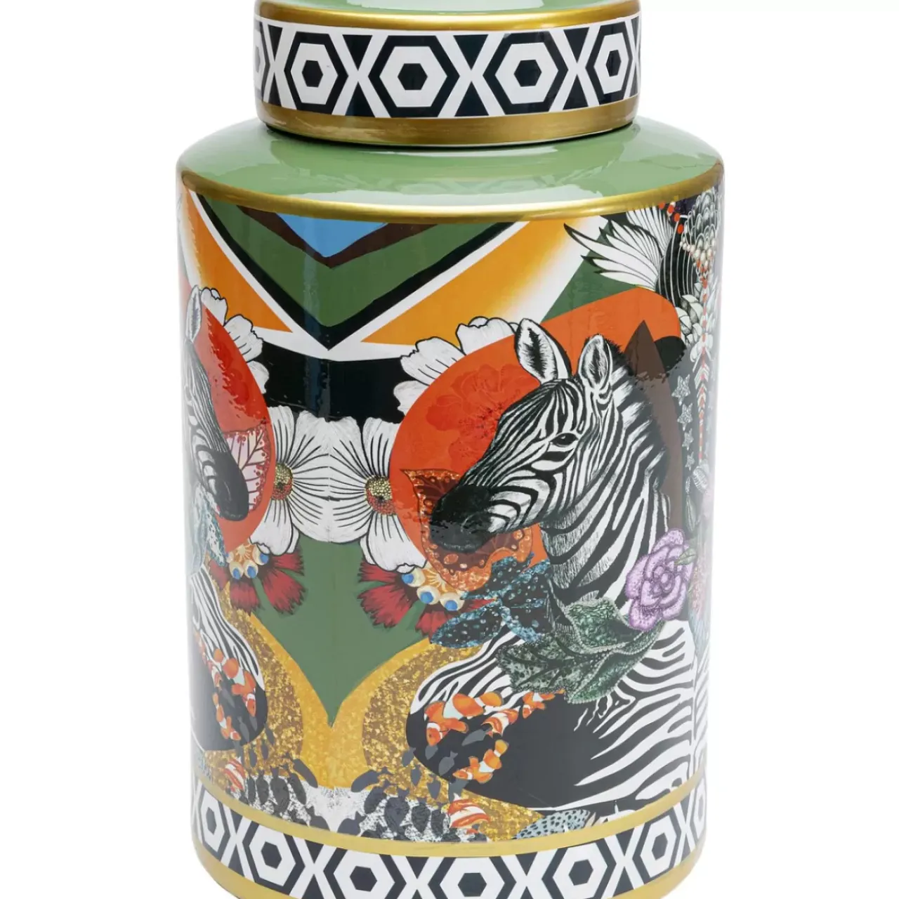 KARE Design Deko & Geschenkartikel-Deko Dose Zebra Duo 30Cm