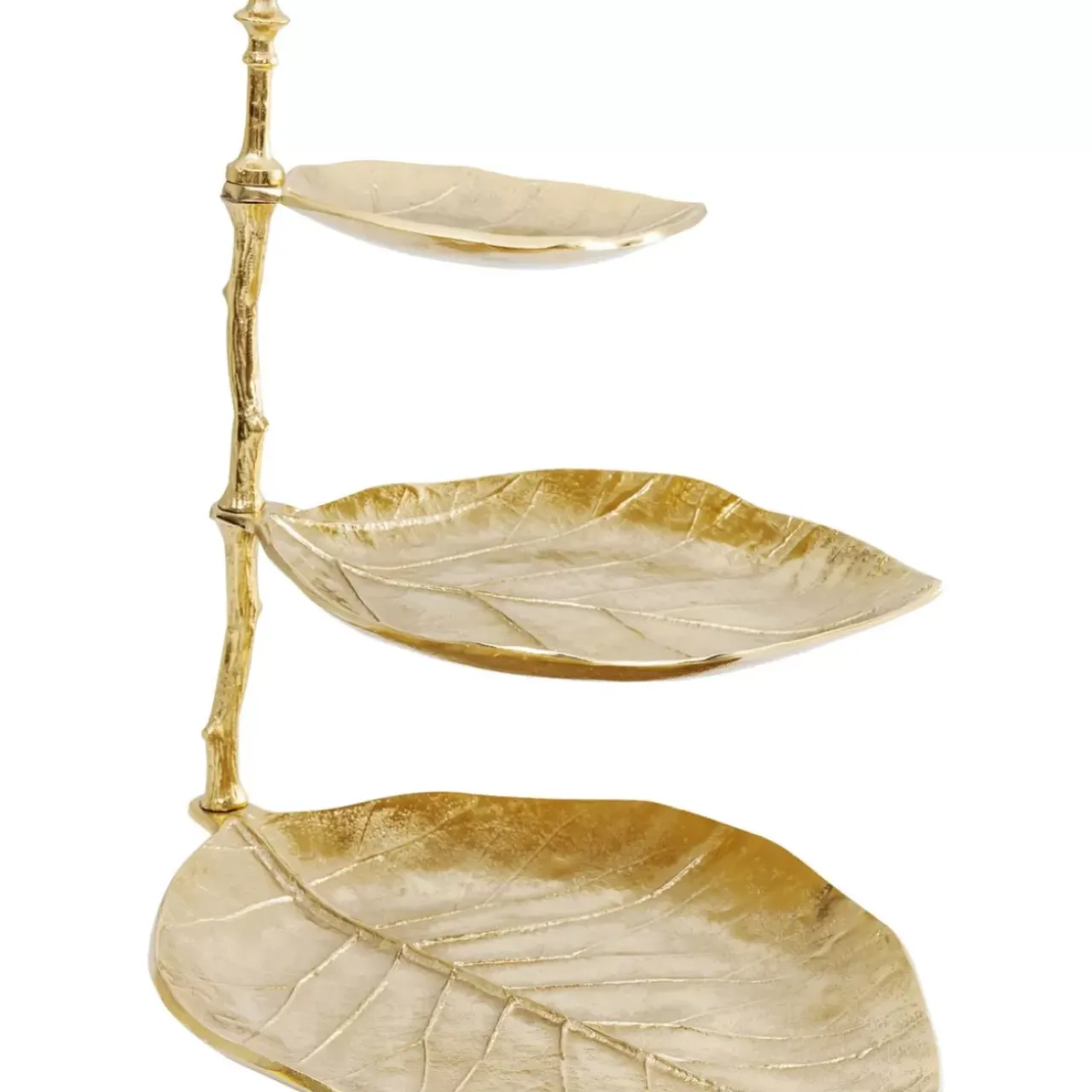 KARE Design Geschirr & Tischaccessoires-Deko Etagere Leaf Gold