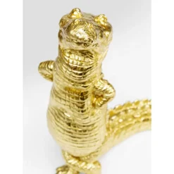 KARE Design Deko & Geschenkartikel-Deko Figur Alligator Gold 39Cm