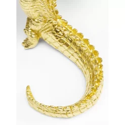 KARE Design Deko & Geschenkartikel-Deko Figur Alligator Gold 39Cm