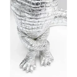 KARE Design Deko & Geschenkartikel-Deko Figur Alligator Silber 39Cm