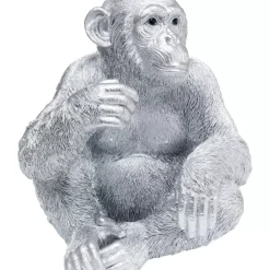KARE Design Deko & Geschenkartikel-Deko Figur Baby Ape Silber 53