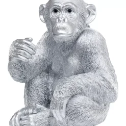 KARE Design Deko & Geschenkartikel-Deko Figur Baby Ape Silber 53