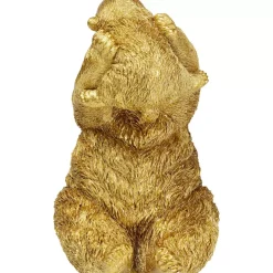 KARE Design Deko & Geschenkartikel-Deko Figur Bear Lucky Mom Gold 27Cm