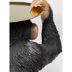 KARE Design Deko & Geschenkartikel-Deko Figur Butler Playing Chimp Schwarz 52Cm