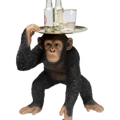 KARE Design Deko & Geschenkartikel-Deko Figur Butler Playing Chimp Schwarz 52Cm