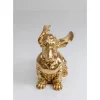 KARE Design Deko & Geschenkartikel-Deko Figur Coiffed Dog Gold 52Cm