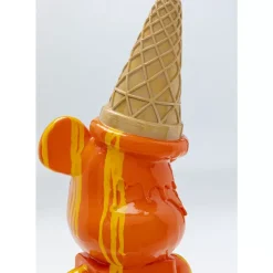 KARE Design Deko & Geschenkartikel-Deko Figur Gelato Bear Orange 40Cm