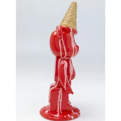 KARE Design Deko & Geschenkartikel-Deko Figur Gelato Bear Rot 40Cm