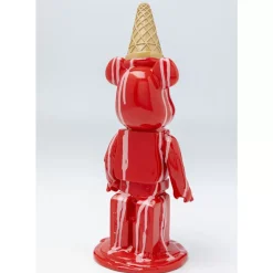 KARE Design Deko & Geschenkartikel-Deko Figur Gelato Bear Rot 40Cm