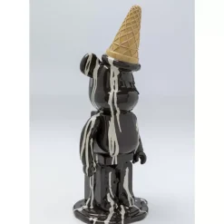 KARE Design Deko & Geschenkartikel-Deko Figur Gelato Bear Schwarz 40Cm
