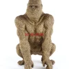 KARE Design Deko & Geschenkartikel-Deko Figur Gorilla Gold 80Cm