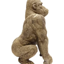 KARE Design Deko & Geschenkartikel-Deko Figur Gorilla Gold 46Cm