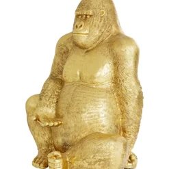 KARE Design Deko & Geschenkartikel-Deko Figur Gorilla Gold Xxl 249