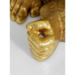 KARE Design Deko & Geschenkartikel-Deko Figur Gorilla Gold Xxl 249