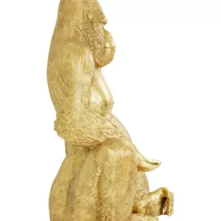 KARE Design Deko & Geschenkartikel-Deko Figur Gorilla Gold Xxl 249