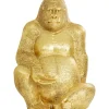 KARE Design Deko & Geschenkartikel-Deko Figur Gorilla Gold Xl 180