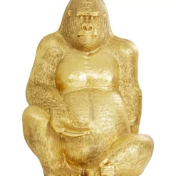 KARE Design Deko & Geschenkartikel-Deko Figur Gorilla Gold Xl 180
