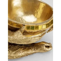 KARE Design Deko & Geschenkartikel-Deko Figur Gorilla Holding Bowl Gold