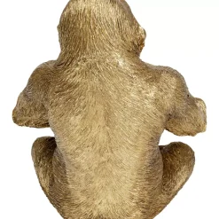 KARE Design Deko & Geschenkartikel-Deko Figur Gorilla Holding Bowl Gold