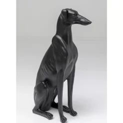 KARE Design Deko & Geschenkartikel-Deko Figur Greyhound Bruno Schwarz Matt 80Cm