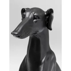 KARE Design Deko & Geschenkartikel-Deko Figur Greyhound Bruno Schwarz Matt 80Cm