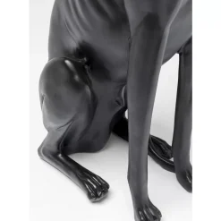 KARE Design Deko & Geschenkartikel-Deko Figur Greyhound Bruno Schwarz Matt 80Cm