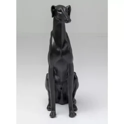 KARE Design Deko & Geschenkartikel-Deko Figur Greyhound Bruno Schwarz Matt 80Cm