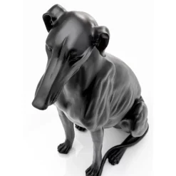 KARE Design Deko & Geschenkartikel-Deko Figur Greyhound Bruno Schwarz Matt 80Cm