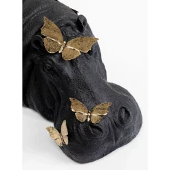 KARE Design Deko & Geschenkartikel-Deko Figur Hippo Butterflies 35Cm