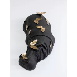 KARE Design Deko & Geschenkartikel-Deko Figur Hippo Butterflies 35Cm