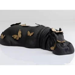 KARE Design Deko & Geschenkartikel-Deko Figur Hippo Butterflies 35Cm