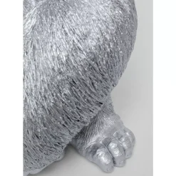 KARE Design Deko & Geschenkartikel-Deko Figur Monkey Gorilla Side Xl Silber Matt