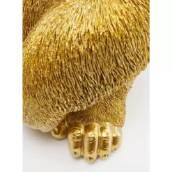 KARE Design Deko & Geschenkartikel-Deko Figur Monkey Gorilla Side Medium Gold