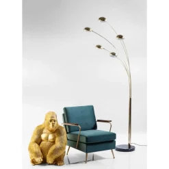 KARE Design Deko & Geschenkartikel-Deko Figur Monkey Gorilla Side Xl Gold