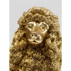 KARE Design Deko & Geschenkartikel-Deko Figur Mrs Poodle Gold 34Cm