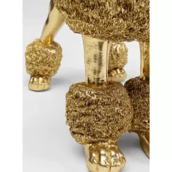 KARE Design Deko & Geschenkartikel-Deko Figur Mrs Poodle Gold 34Cm
