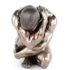 KARE Design Deko & Geschenkartikel-Deko Figur Nude Man Hug Bronze 54Cm