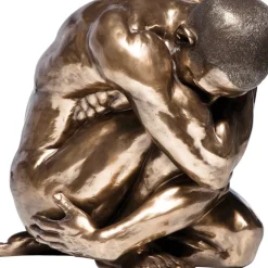 KARE Design Deko & Geschenkartikel-Deko Figur Nude Man Hug Bronze 54Cm