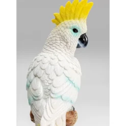 KARE Design Deko & Geschenkartikel-Deko Figur Parrot Cockatoo Weis 38Cm