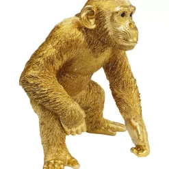 KARE Design Deko & Geschenkartikel-Deko Figur Playing Ape Gold 50