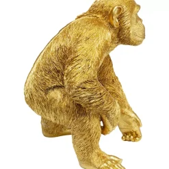 KARE Design Deko & Geschenkartikel-Deko Figur Playing Ape Gold 50