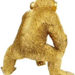 KARE Design Deko & Geschenkartikel-Deko Figur Playing Ape Gold 50
