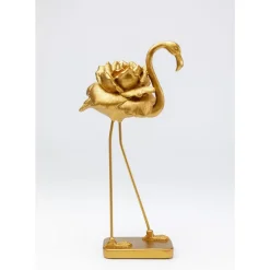 KARE Design Deko & Geschenkartikel-Deko Figur Rose Flamingo Gold 42Cm